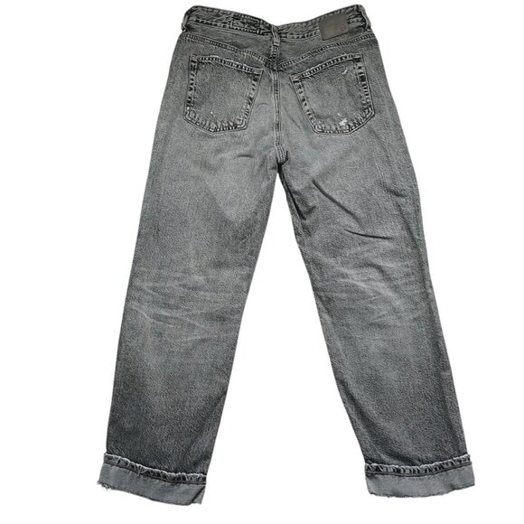 AG Alexxis Crop Jeans Womens 29 Gray High Rise‎ Vintage Slim Distressed Denim - Picture 7 of 11